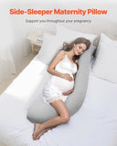 VEVOR Pregnancy Pillows L-Shaped Pregnant Maternity Pillow Soft & Breathable V952-YFZTDBSLXYTSLXO6MV0