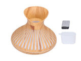 400ml Wood Grain Aromatherapy Diffuser Remote Control Essential Oil Diffuser Night Light Humidifier V1294-YM0901-3113210158012