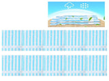 10Pcs/Set 12C Vacuum Storage Bag Space Saving Compressed Bag with 3.5cm Thread Air Inlet 80 x 60 cm V1294-YM0721-3113200209813
