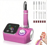 45000RPM Professional Corded Nail Drill E-File Kit for Salon Home LED Display Low Noise Ideal for V1107-110-70226-BLK