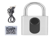 Bluetooth Padlock Intelligent Fingerprint Phone APP Lock Set for Dormitory Warehouse V1294-YM0721-3114210014611