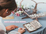Wedding Guest Book Drop Box Guest Book, Wooden Frame Heart Shape Drop Guest Book Rustic With 80 V1366-AZ2-W-23633