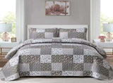 Bold Quilted bedspread and pillowcovers set Make a Statement - Queen size V745-MAC090317Q13U
