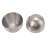 Desktop Trash Can Stainless Steel Egg Shape Mini Countertop Waste Bin with Swing Lid for Bathroom V1294-YM0512-3117220254311