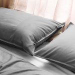 Dickies Cotton Waffle Texture Quilt Cover Set Grey Queen V442-SIM-QUILTCS-WAFFLE-GREY-QS