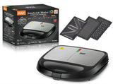 RAF R.214 Multi-functional Breakfast Maker 750W Double Sided Grill, 3 Interchangeable Plates for V1188-MS-710-105