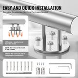 VEVOR 59 in Handrails for Outdoor Steps Staircase for Porch Deck Side-mount V952-BXGSLZFS150CQRI7OV0