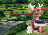 Deer Statue Solar Light Hand Painted Sculpture Animal Figures For Outdoor Decoration For Home Garden V1192-AZ-W-9943