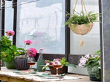 Natural Hanging Seagrass Plant Baskets Dural Layer Flower Planting Basket Holder Garden Decor V1294-YM0717-10126766