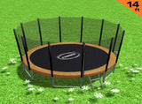 Kahuna Blizzard 14 ft Trampoline - Orange TRA-BLZ-14-OR