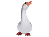Goose Statue Figurine Resin Gray Goose Farm Animal Sculpture Desktop Ornament for Home Garden Patio V1294-YM0901-3111240273111