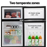 Devanti 80L Bar Fridge Mini Freezer Refrigerator Black BF-F-D-90L-BK