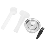 Coffee Capsule Stainless Steel Reusable Refillable Coffee Filter Kit for Nespresso Vertuo Plus V1294-YM0901-3118200223111