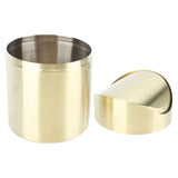 Desktop Trash 304 Stainless Steel Fingerprint Proof Compact Space Saving Mini Countertop Trash V1294-YM0703-3117230100511