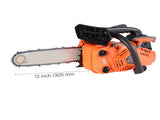 25 cc Gas Chainsaw, 305 mm Gas Powered Chainsaw, 0.75 kW Power Chain Saw with Non-Slip Handle, V952-RQLJ12INCHECGYJ4G001V0