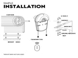 Automatic Roller Door Opener Garage Powerful 1200N Motor Garage 22m2 Rolling AU V379-ROLLDOOR002209