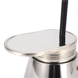 Single Spout Mocha Pot, Stainless Steel Espresso Maker Coffee Pot Lightweight Cafe Maker Portable V1192-AZ-W-3349