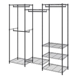 VEVOR Heavy Duty Clothes Rack, Rolling Clothing Garment Rack with 4 Hang Rods & 8 Storage Tiers, V952-FZKCYJ6878348I8KKV0