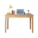 Mitch Solid Wood Study Desk /Rubberwood/Minimal Assembly/Natural Wood Colour V1057-DM6007