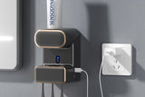 Electric Automatic Toothpaste Dispenser With Toothbrush Holders-Black V1263-JX-7388