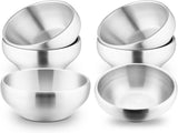 Stainless Steel Bowls for Kids-6 Pack, 12OZ Double Walled Baby Toddler Bowls for Baby V1188-YT-A-1235