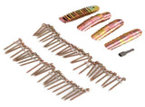 50 Sets Fence Wire Fasteners Carbon Steel Zinc Plated Rust Proof Wire Fencing Staples with Hex V1294-YM0710-3111230300911