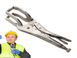 10" LOCKING PLIERS & WELDING CLAMP, Locking Pliers Vise Tools Quick-Lock Release For Easy Removal V1192-AZ-W-2889