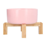 Fruit Salad Dessert Bowl Ceramic Bowl with Frame Big and Round Easy to Clean and Safe for FamilyPink V1294-YM0714-3118210285711