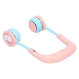 Children Hanging Neck Fan Mini Portable Electric Fan USB Charging for Home Outdoor SportsPink V1294-YM0901-3113210088912