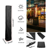 Patio Heater Cover Pyramid Gas Patio Heater, Patio Heater Cover Waterproof Anti Tear Cover Anti Snow V1237-ZY-528-021