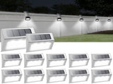 12pc Solar Lights for Outside, Solar Deck Lights Outdoor, Waterproof Fence Solar Lights for Fence, V1370-AZ4-05014
