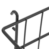 Black No Drill Pegboard Organizer Basket Heavy Duty Wire Storage for Garage Workshop V1369-AZ3-W-14410
