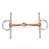 Horse Full Cheek Snaffle Stainless Steel Ring Snaffle Bit for Outdoor Horse Accessories 125mm V1294-YM0717-3111220219411