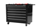 Giantz 7 Drawer Tool Box Cabinet Chest Trolley Storage Garage Toolbox Black TB-7DR-RL-BK