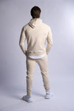 HARD HITTERS SLIM FIT TERRY HOODIE BEIGE MEDIUM V697-SLIM-FIT-TERRY-HOODIE-BEIGE-MEDIUM