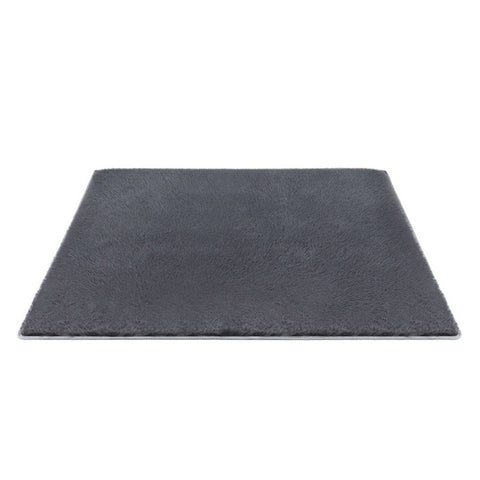 Artiss Floor Rug 200x230cm Plush Area Shaggy Rug Living Room Bedroom Carpet Grey FLR-FLU01-200X230-GY