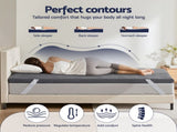 Giselle 8cm Memory Foam Mattress Topper Gel Dual Layer Foam Bamboo Single MATTRESS-TOP-DL-8-S