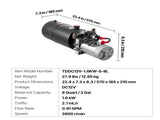 8 L Hydraulic Power Unit, Double Acting Dump Trailer Pump, 22 MPa Max Relief Pressure & 3.4 L/min V952-12VSZYYXJSYX1FV09001V9