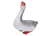 Goose Statue Figurine Resin Gray Goose Farm Animal Sculpture Desktop Ornament for Home Garden Patio V1294-YM0901-3111240273111