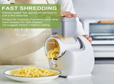Electric Cheese Grater, Detachable Electric Salad Maker Home Kitchen Use, Electric Cheese Grater V1192-AZ-W-10104