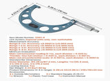 4 PCS Micrometer Set, 01/12/23/34 in Machinist Outside Micrometer, Ultra-Precision Accuracy, V952-QFCTZWJQFC04NF184001V0