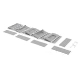 Over Door Hanging Organizer Wall Mount Storage with Hooks for Pantry Nursery Kitchen Closet Dorm V1294-YM0718-3117220210212