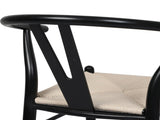 Levede 4x Dining Chairs Wooden Hans Black CH1041-2-BKX2