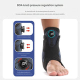 1 Pair Black And Blue Adjustable Ankle Brace - Compression Support for Running, Sports, and Ankle V888-ELOSUNG21079