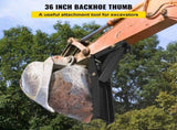 Backhoe Excavator Thumb Attachments, 91.44 cm Adjustable Extreme Weld On Backhoe Thumb Hoe Clamp V952-FCMZ36INJCCBH16MMV0