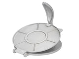 Tortilla Press 7.7in Rust Proof Aluminum Alloy Silver Heavy Duty Quesadilla Maker for Home Pasta V1294-YM0715-3118220089011
