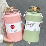 Giant 67.63oz Vacuum Flask, 316 Inner & 304 Outer Stainless Steel, 12-24H Long-Lasting Heat & Cold V1232-BXGZKB-2L-001