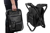 Portable Cooler Stool Multi-Function Folding Fishing Chair - Black V1308-DSZKI-898-3