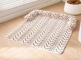 Brown Plush Pet Bed Mat - 60 x 80 cm Polyester Fibre - Thickened Soft Cushion, Scratch Resistant V888-ELOSUNG47419