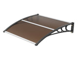Window Door Awning Canopy 40" x 40", UPF 50 Polycarbonate Entry Door Outdoor Window Awning V952-MCZYPYCZS4040A515V0